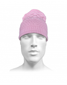 Unisex acrylic  self Designer Cap pink